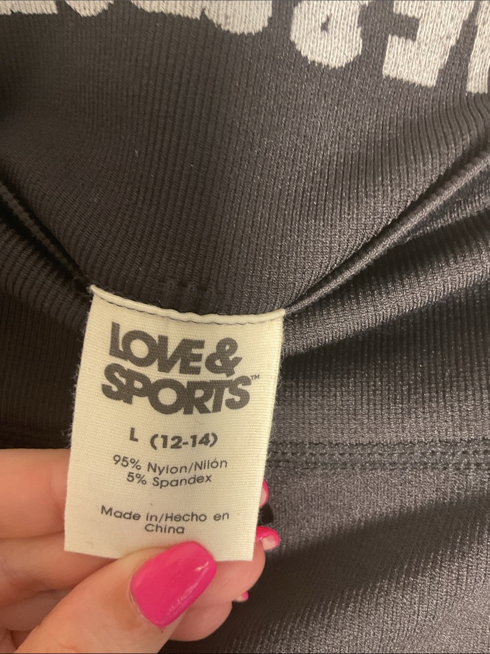 Love & Sports Seamless High Waist 8” Biker Shorts Size L Black - Picture 5 of 6